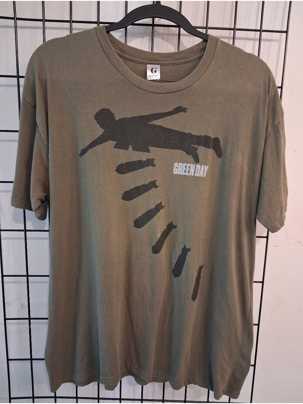 Green Day American Idiot Shirt Olive (Gaziani Brand)